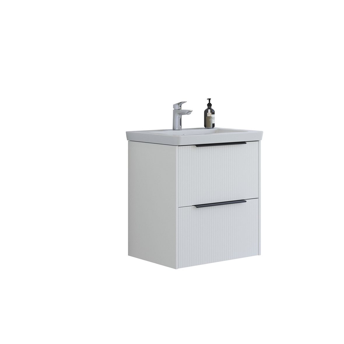 Dansani Mido Classic Pro kalustesetti Larghetto 62,7x69x47,2 cm urakuvioitu mattavalkoinen 2 ltk sisältää vetimet