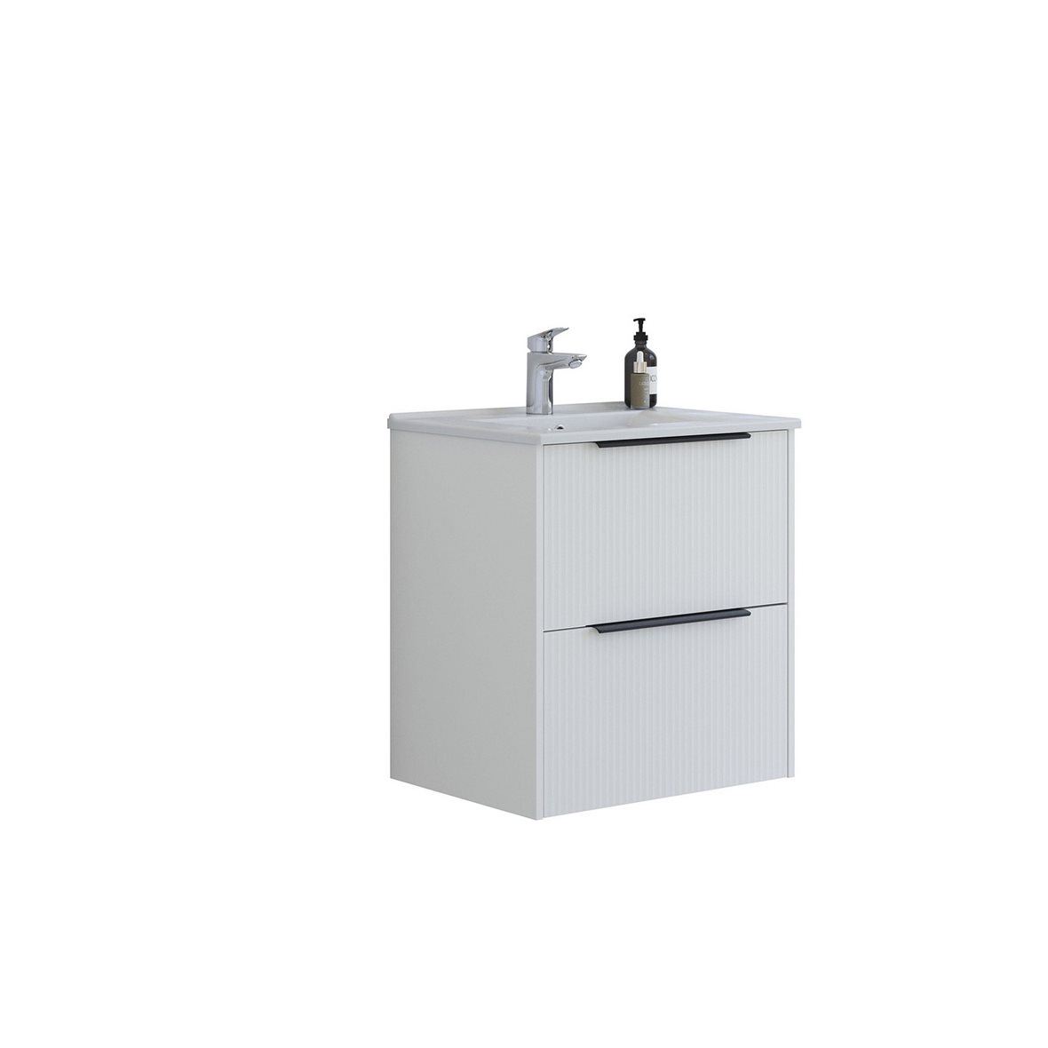 Dansani Mido Classic Pro kalustesetti Amber 61x65,8x45,5 cm urakuvioitu mattavalkoinen 2 ltk sisältää vetimet