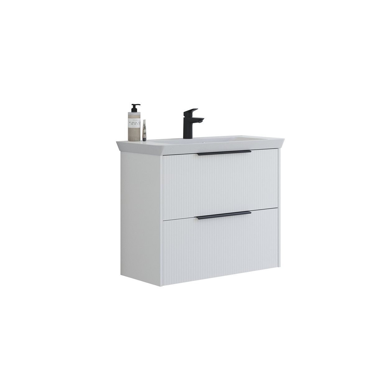 Dansani Mido Classic Pro kalustesetti Mini Marbelique 85,4x69x37,7 cm urakuvioitu mattavalkoinen 2 ltk sisältää vetimet