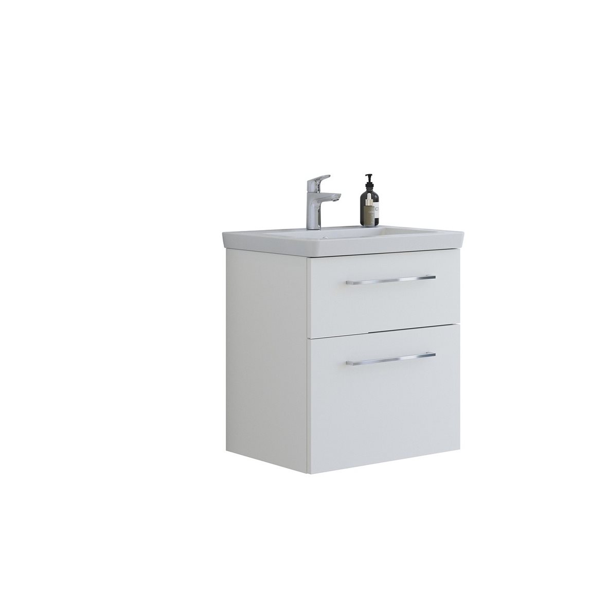 Dansani Mido Urban Pro kalustesetti Larghetto 62,7x69x47,2 cm mattavalkoinen 2 ltk sisältää vetimet