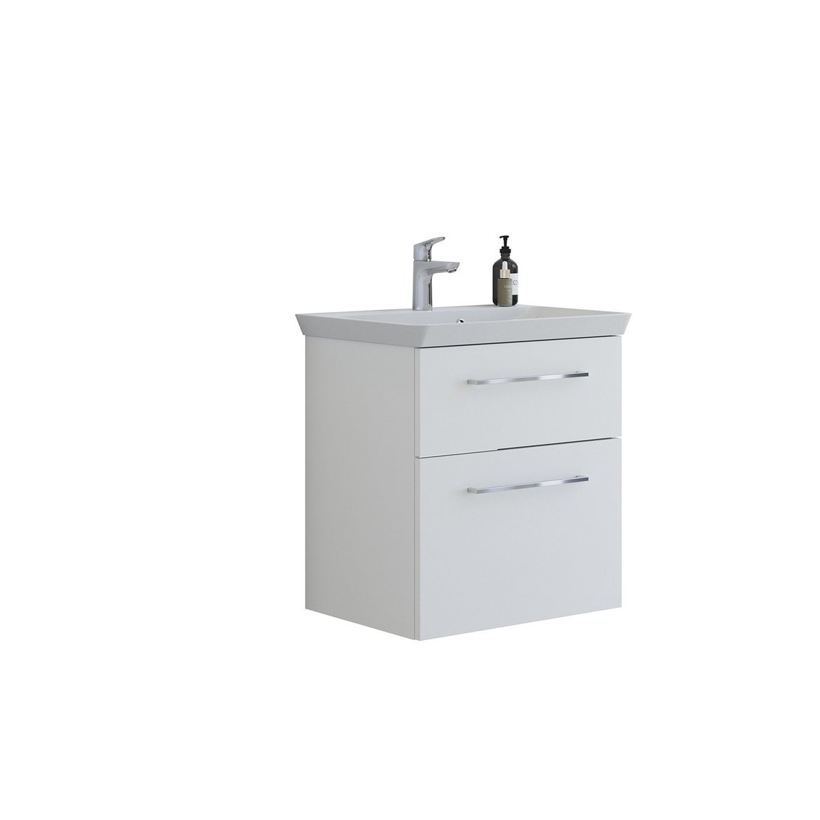 Dansani Mido Urban Pro kalustesetti Marbelique 65,4x69x46,7 cm mattavalkoinen 2 ltk sisältää vetimet