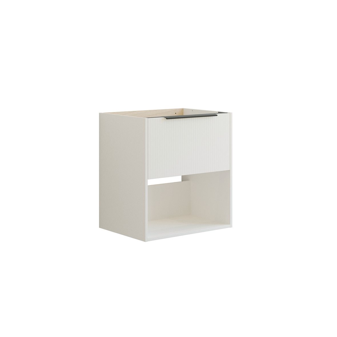 Dansani Mido Classic allaskaappi 60x64x44 cm urakuvioitu mattavalkoinen 1 ltk sisältää vetimet