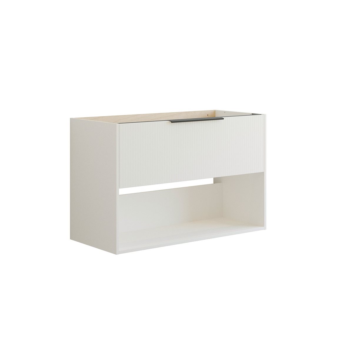 Dansani Mido Classic allaskaappi 100x64x44 cm urakuvioitu mattavalkoinen 1 ltk sisältää vetimet seinäviemäröinti