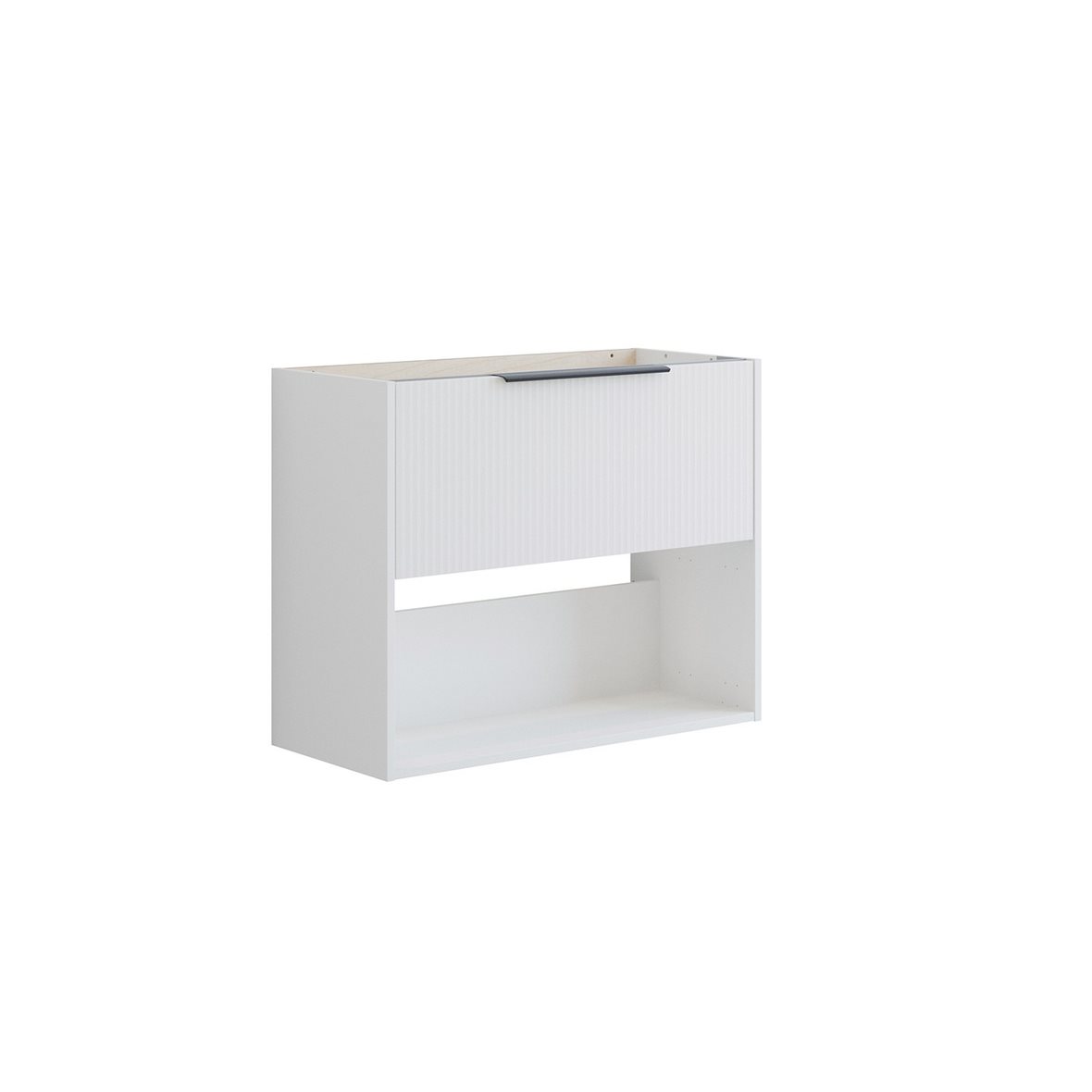 Dansani Mido Classic allaskaappi 80x64x35 cm urakuvioitu mattavalkoinen 1 ltk sisältää vetimet