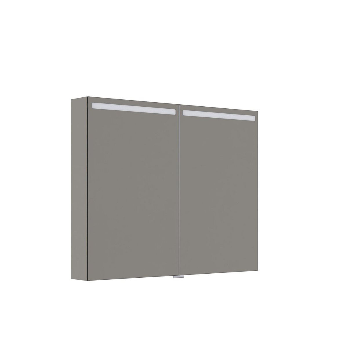 Dansani Top valaisinpeilikaappi 100x80x14,5 cm alu-look 2 ovea päävalaistus pistorasia oikealla