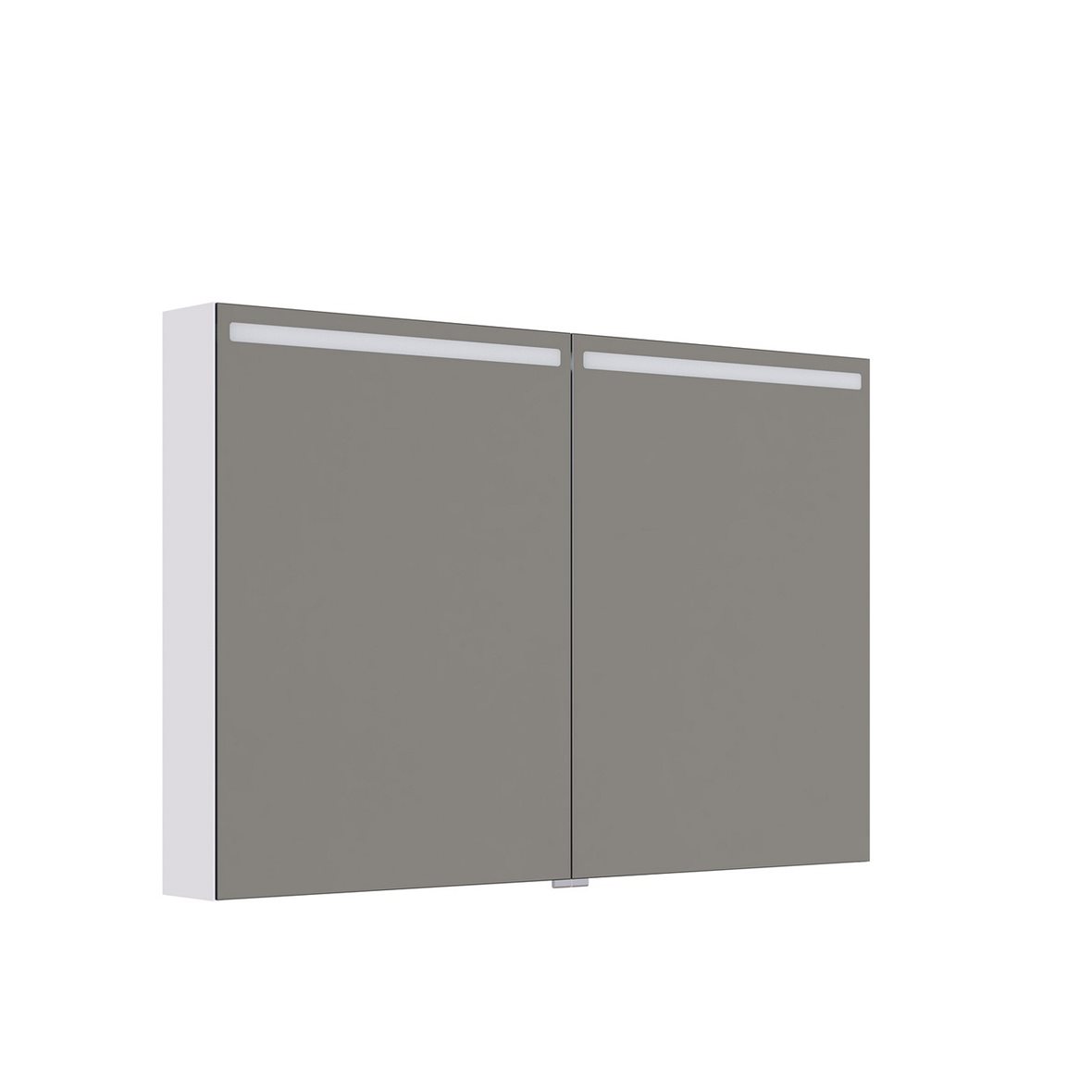 Mido Urban Top valaisinpeilikaappi 120x80x14,5 cm mattavalkoinen 2 ovea päävalaistus pistorasia oikealla