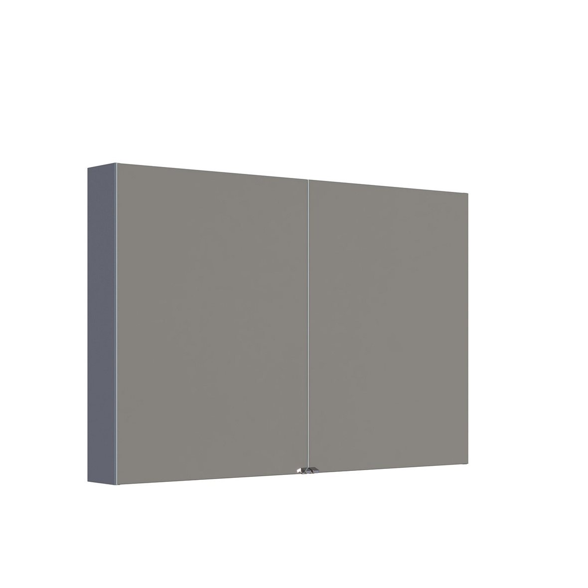 Mido Urban Select peilikaappi 120x80x17 cm mattaharmaa 2 ovea valaistusvalmius pistorasia oikealla