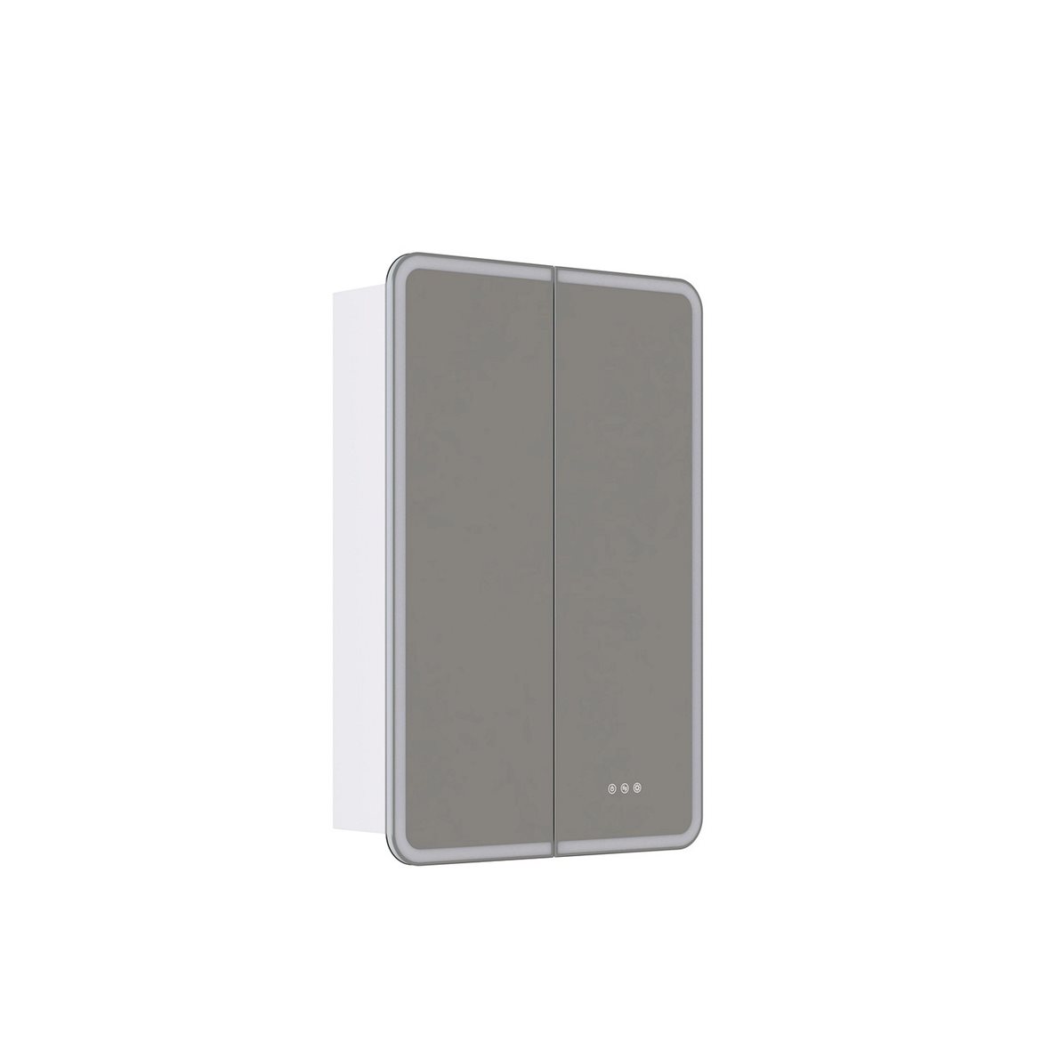 Dansani Luna Radience valaisinpeilikaappi 60x90x16,5 cm valinnainen väri 2 ovea päävalaistus pistorasia oikealla