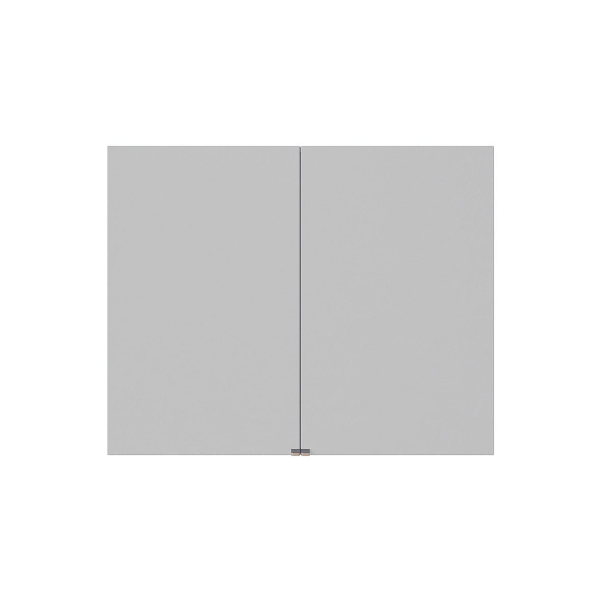 Dansani Luna Style peilikaappi 100x80x14,5 cm mattavalkoinen kumilakka 2 ovea valaistusvalmius valaistuksenohjaus pistorasia oikealla