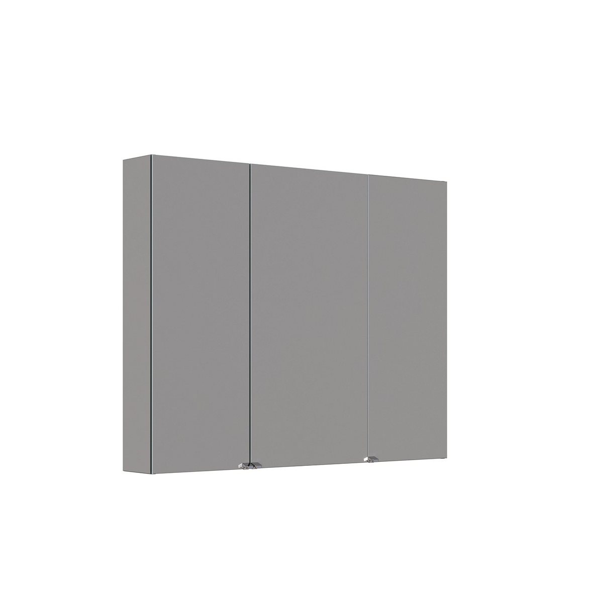 Dansani Luna Style peilikaappi 100x80x14,5 cm ruskea tammi 3 ovea valaistusvalmius valaistuksenohjaus pistorasia oikealla