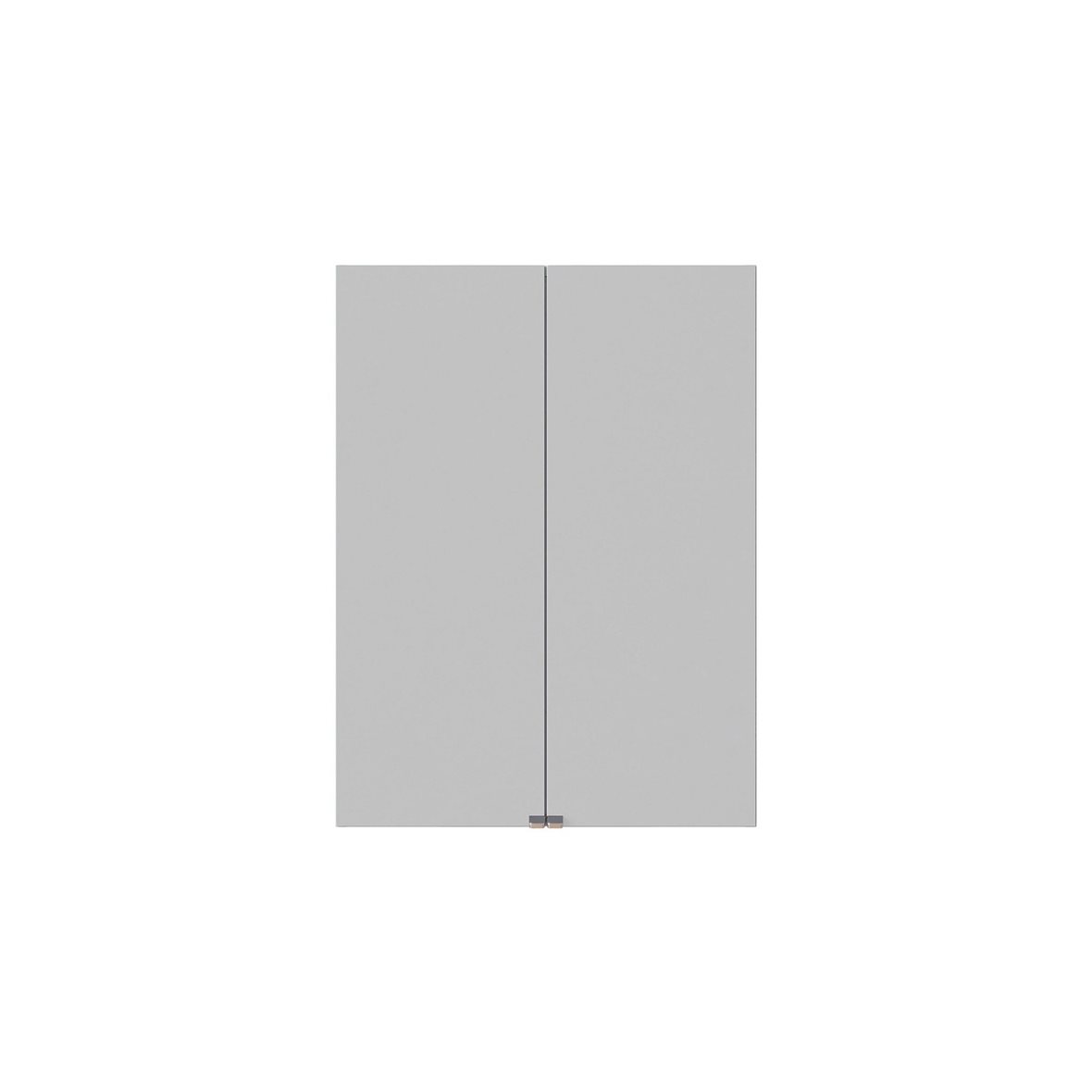 Dansani Luna Style peilikaappi 60x80x14,5 cm mattavalkoinen kumilakka 2 ovea valaistusvalmius valaistuksenohjaus pistorasia oikealla