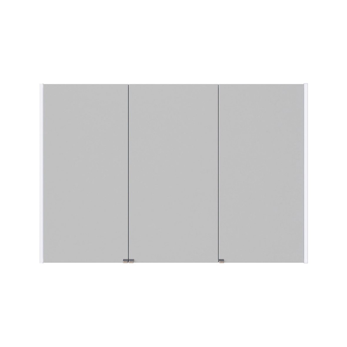 Dansani Luna Ambi valaisinpeilikaappi 120x80x14,5 cm mattavalkoinen kumilakka 3 ovea päävalaistus valaistuksenohjaus pistorasia oikealla