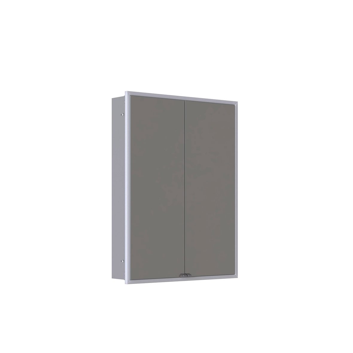 Dansani In-built valaisinpeilikaappi 60,3x80,3x12,9 cm alumiini 2 ovea päävalaistus pistorasia oikealla