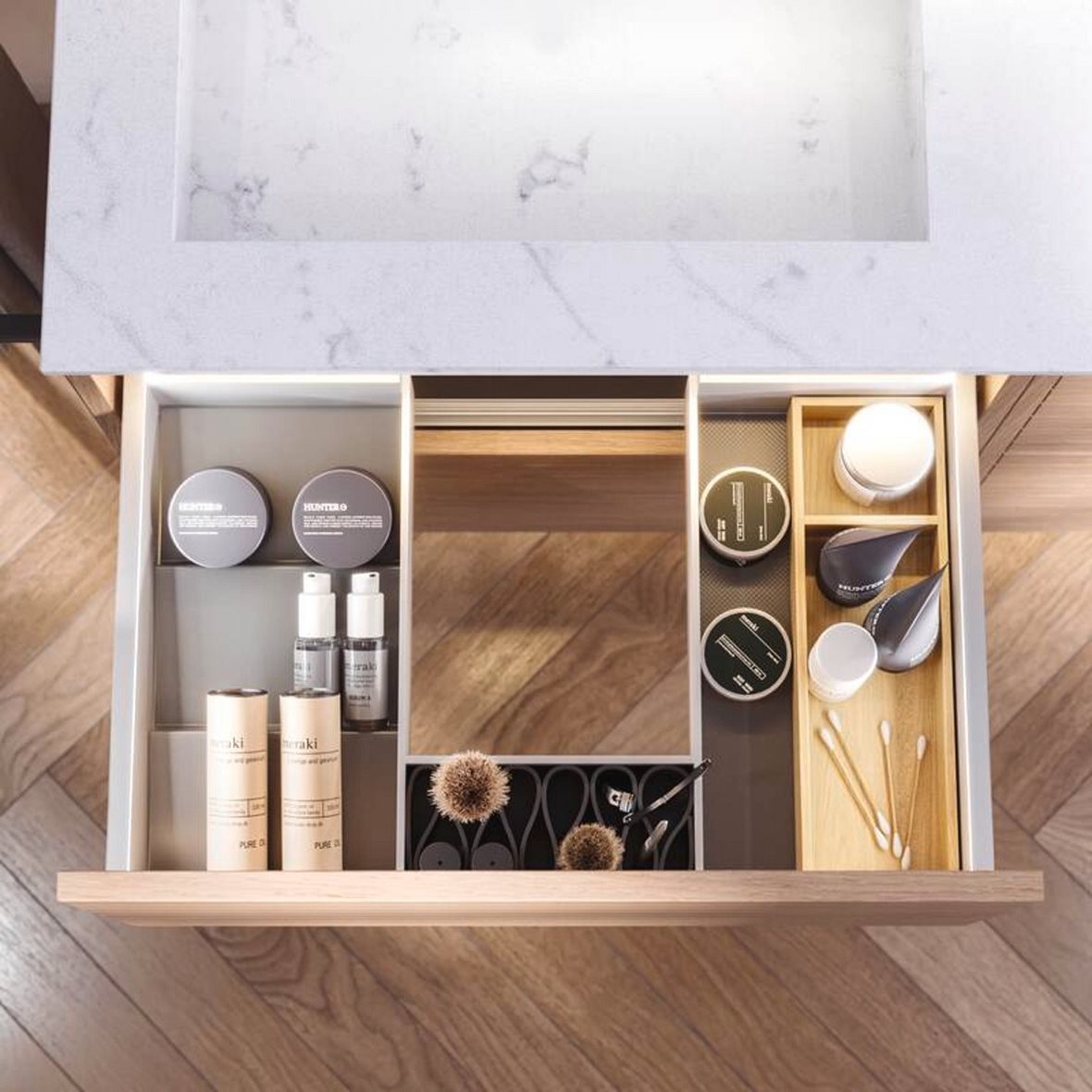 Dansani vetolaatikon lokeropaketti 120x5,4x44 cm tammi