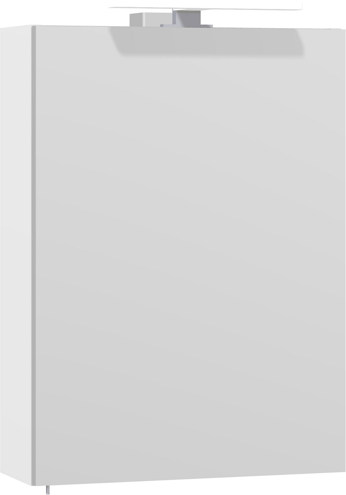 Dansani Entry valaisinpeilikaappi 50x70,4x19 cm mattavalkoinen 1 ovi ilman vetimiä päävalaistus pistorasia keskellä kaksoisjohdotus