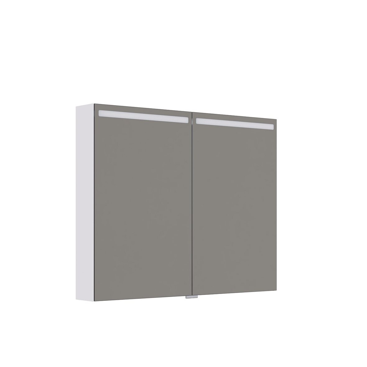 Dansani Mido Urban/Classic Pro Top valaisinpeilikaappi 100x80x15 cm mattavalkoinen 2 ovea päävalaistus pistorasia siirrettävä kaksoisjohdotus