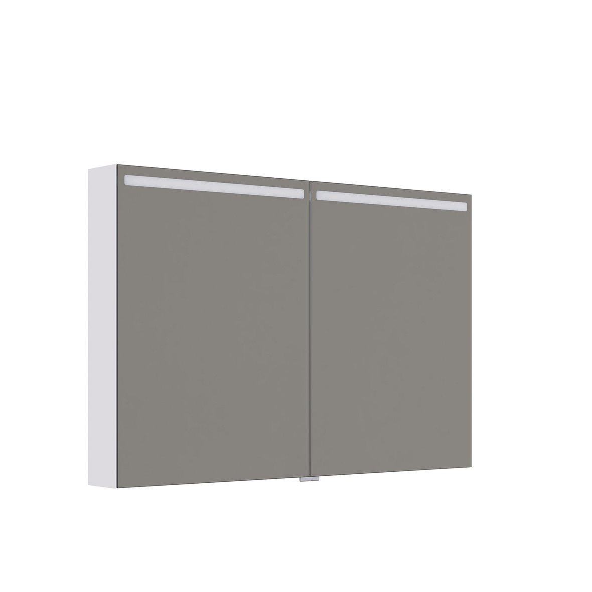 Dansani Mido Urban/Classic Pro Top valaisinpeilikaappi 120x80x15 cm mattavalkoinen 2 ovea päävalaistus kaksoisjohdotus