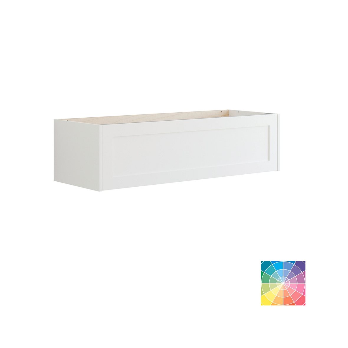 Dansani Luna Classic allaskaappi 120x32x44 cm kehystetty mattavalkoinen/valinnainen väri 1 ltk ilman vetimiä seinäviemäröinti