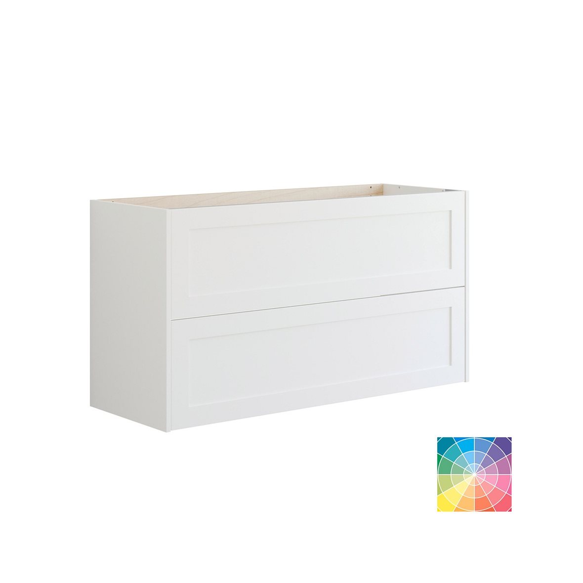 Dansani Luna Classic allaskaappi 120x64x44 cm kehystetty valinnainen väri 2 ltk ilman vetimiä