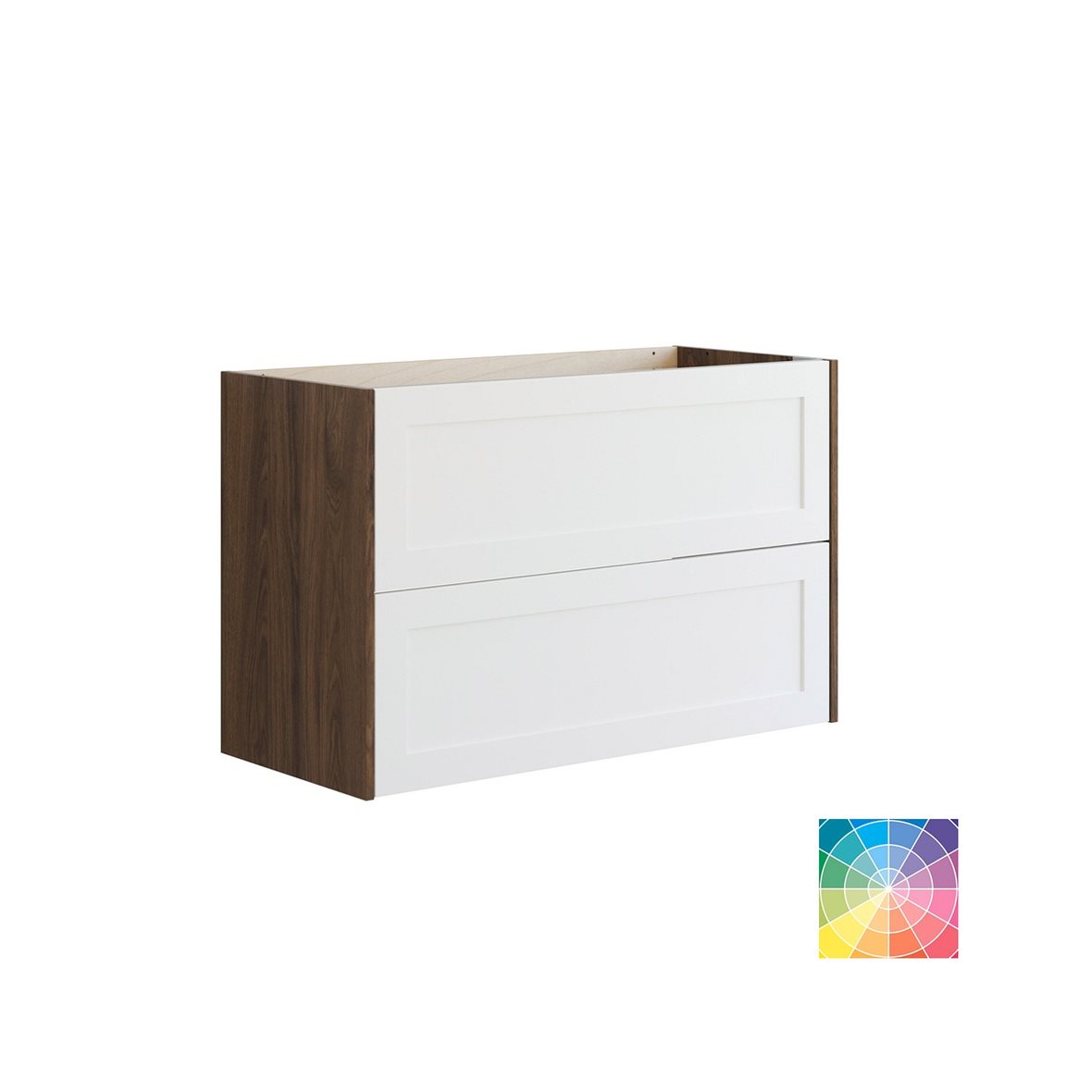 Dansani Luna Classic kaappi tason alle 100x64x44 cm kehystetty ruskea tammi/valinnainen väri 2 ltk ilman vetimiä