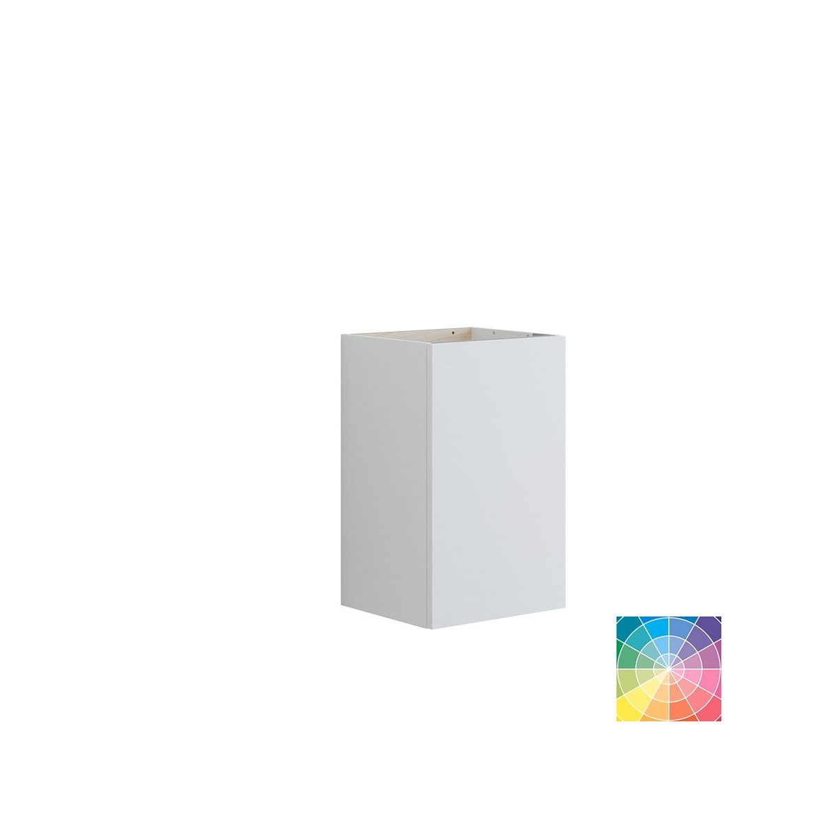 Dansani Luna Urban allaskaappi 40x64x35 cm valinnainen väri 1 ovi ilman vetimiä saranat vasemmalla