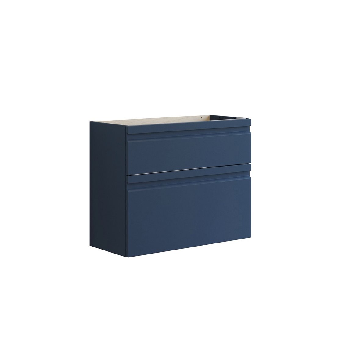 Dansani Luna Urban allaskaappi 80x64x35 cm deep blue matta kumilakka 2 ltk integroitu vedin