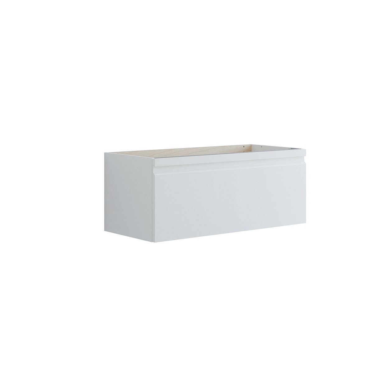 Dansani Luna Urban allaskaappi 100x40x44 cm mattavalkoinen kumilakka 1 ltk integroitu vedin seinäviemäröinti