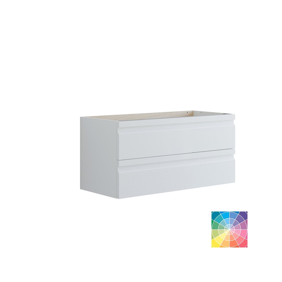 Dansani Luna Urban allaskaappi 100x48x44 cm valinnainen väri 2 ltk integroitu vedin