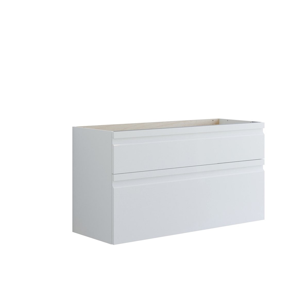 Dansani Luna Urban allaskaappi 120x64x44 cm mattavalkoinen kumilakka 2 ltk integroitu vedin