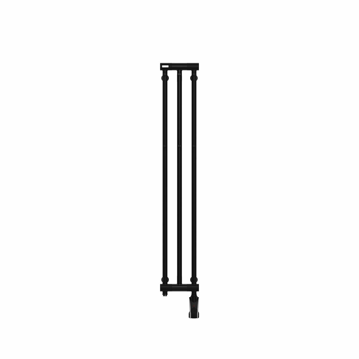 Nordhem Carlsten sähköinen pyyhekuivain termostaatilla 27,5x132 cm mattamusta 150W