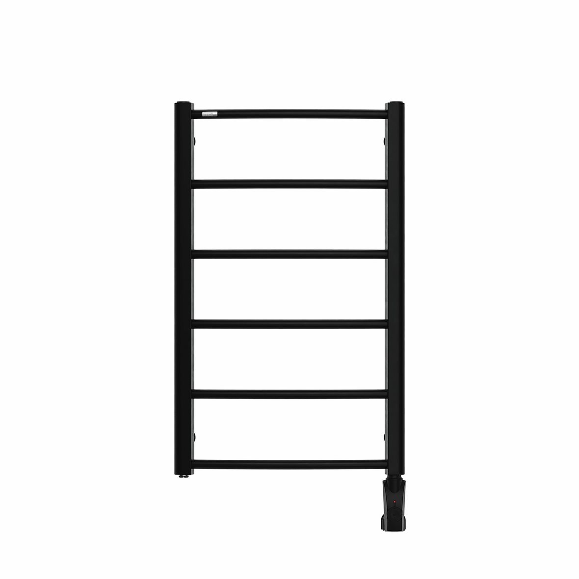 Nordhem Kullavik sähköinen pyyhekuivain termostaatilla 50x92 cm mattamusta 150W