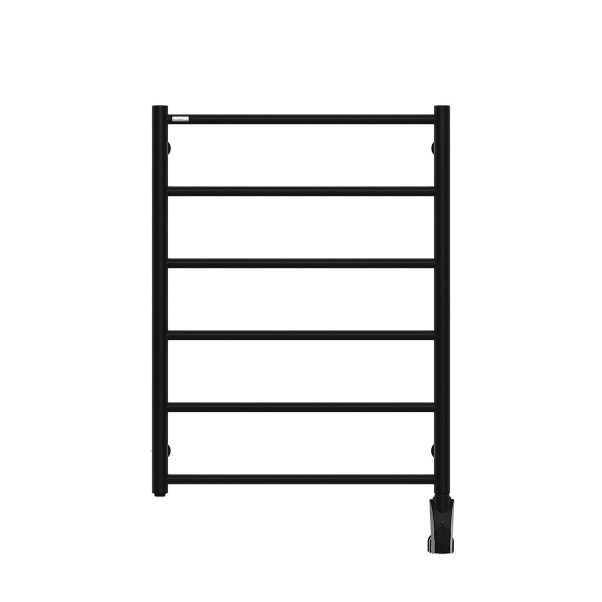 Nordhem Nääs sähköinen pyyhekuivain termostaatilla 60x90 cm mattamusta 150W