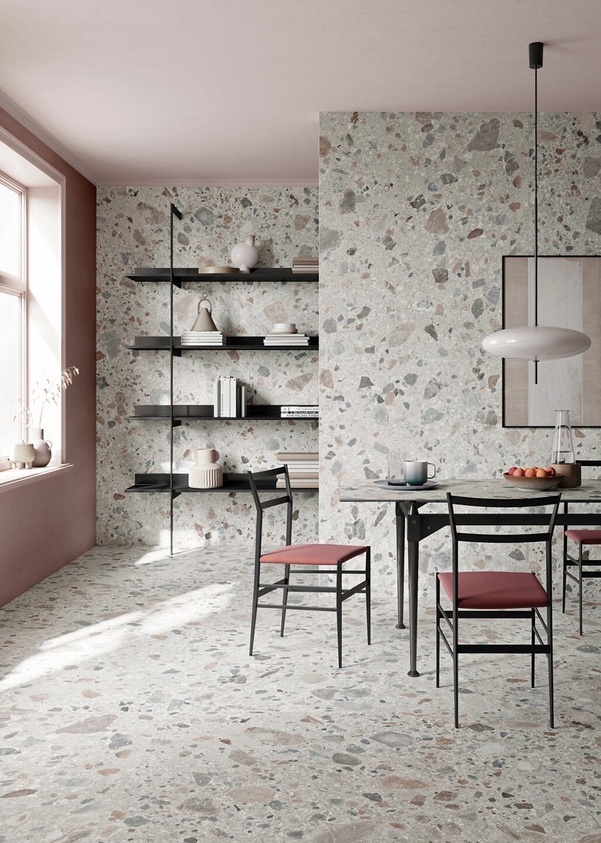 Kahvilat ja ravintolat, Moderni, LPC Nordik NDK, LPC Nordik NDK lasittamaton porcelanato seinälaatta lattialaatta ulkolaatta 120X120 06 lyijy tasapintainen matta vaalea harmaa kivi, LPC Nordik NDK lasittamaton porcelanato seinälaatta lattialaatta ulkolaatta 120X278 06 lyijy tasapintainen matta vaalea harmaa kivi