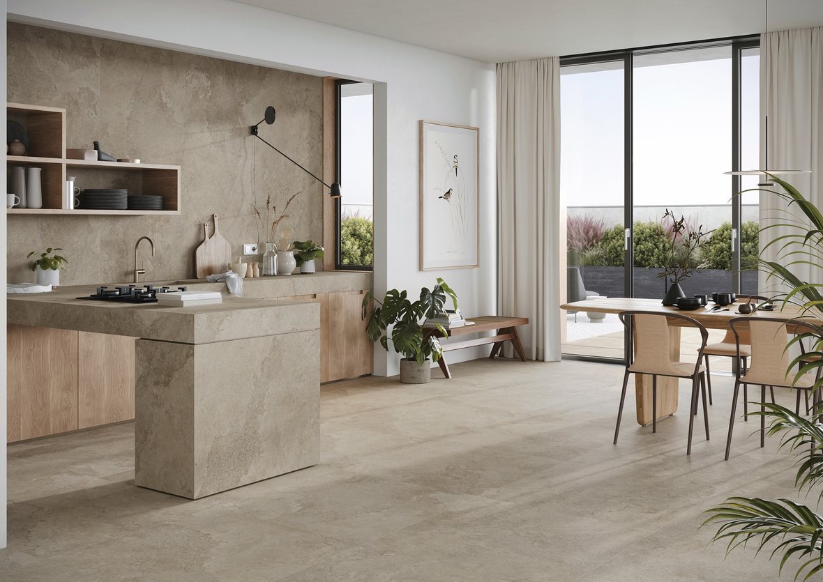 Ruokasalit, Klassinen, LPC Odyssey, LPC Odyssey lasitettu porcelanato seinälaatta lattialaatta ulkolaatta 120X278 07 Fossil tasapintainen matta tumma beige kivi, LPC Odyssey lasitettu porcelanato seinälaatta lattialaatta ulkolaatta 90X90 07 Fossil tasapintainen matta tumma beige kivi