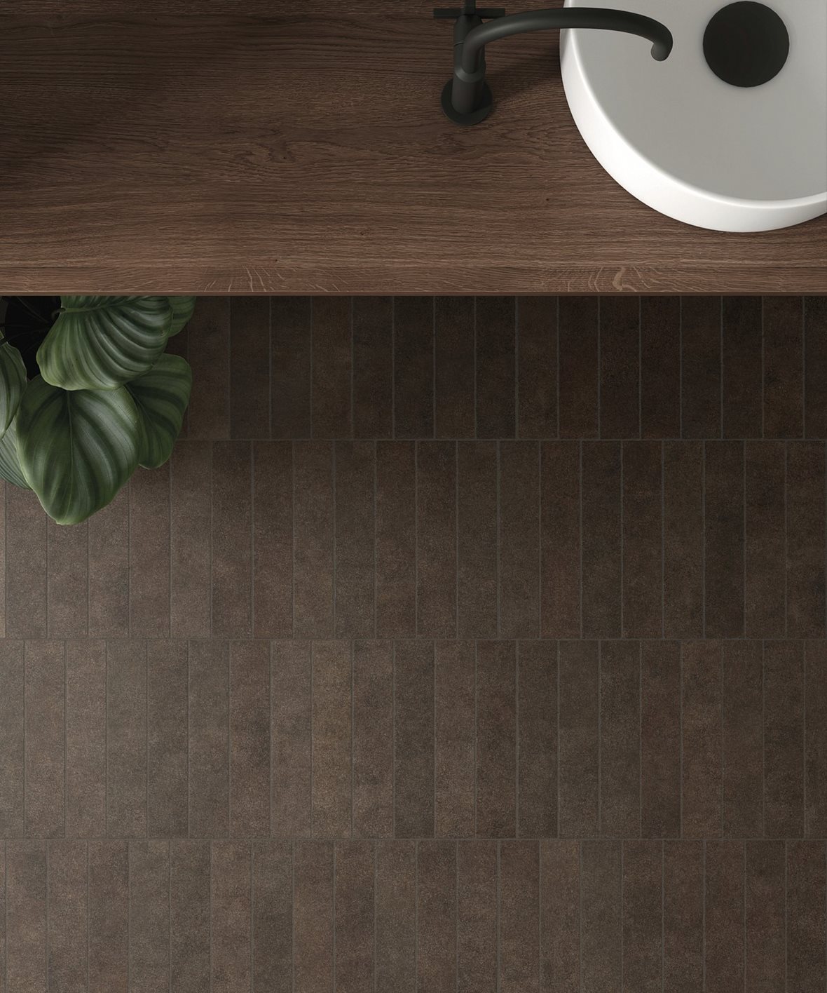 Yleiset wc-tilat, Retro, LPC Palermo, LPC Palermo lasitettu porcelanato seinälaatta lattialaatta ulkolaatta 6X30 07 Mocca tasapintainen matta tumma ruskea yksivärinen