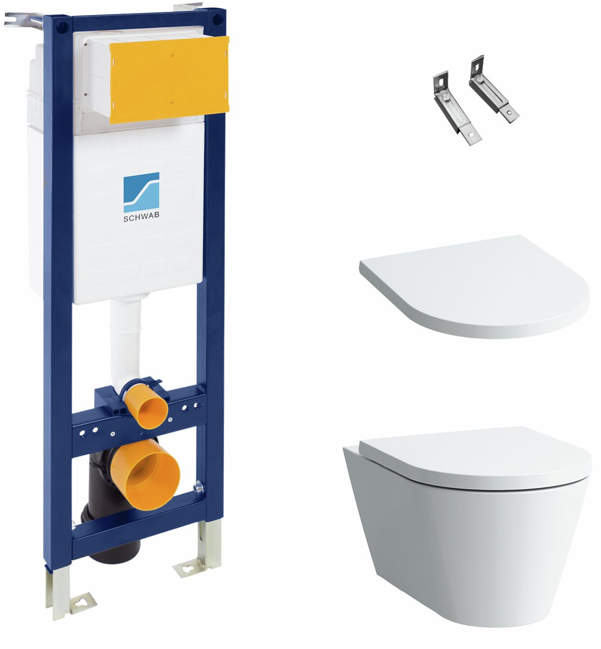 LPC seinä-WC-paketti Peak Kartell 545 Custom LCC vaimennettu kansi kiiltävä valkoinen