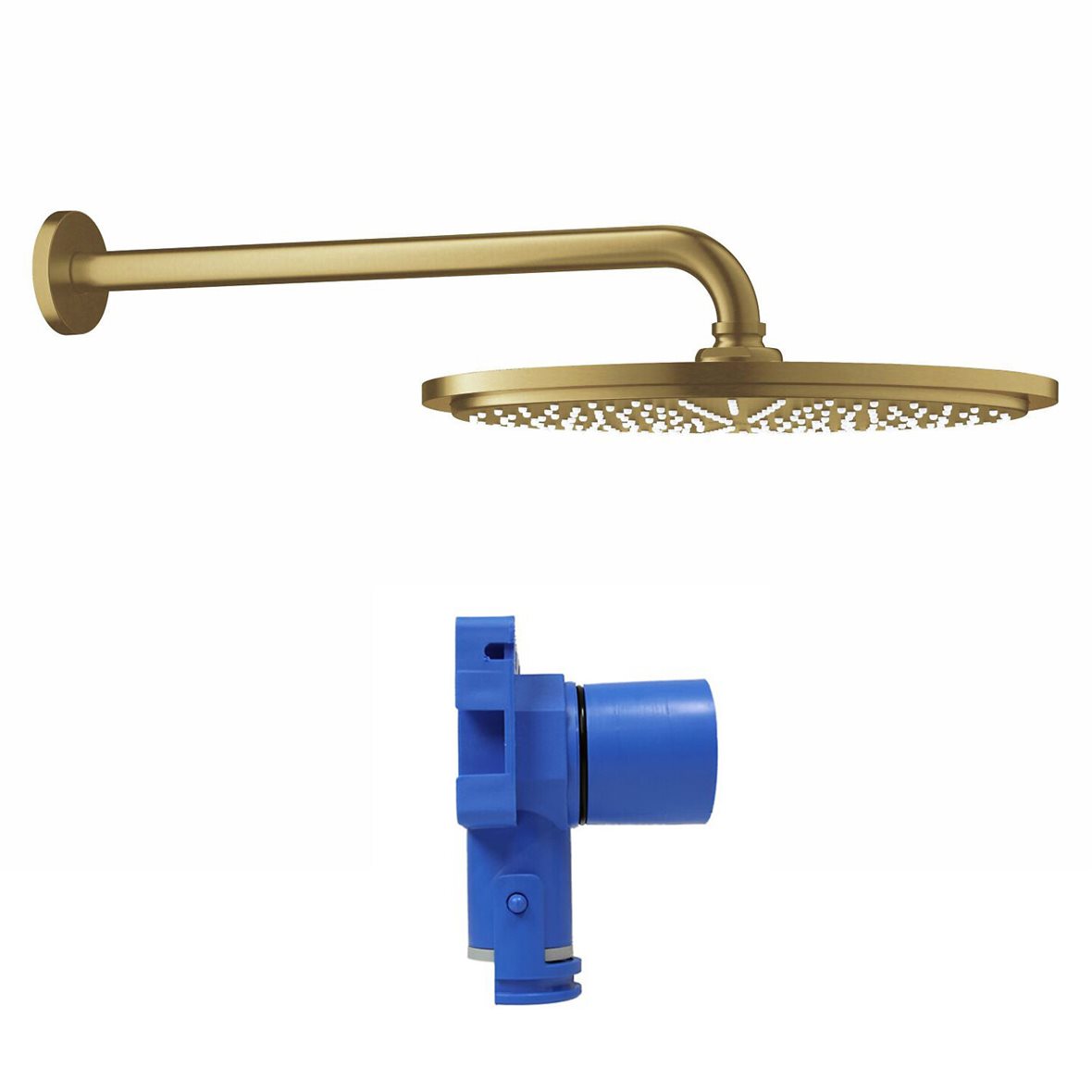 GROHE Rainshower Cosmopolitan 310 yläsuihku seinään paketti brushed cool sunrise