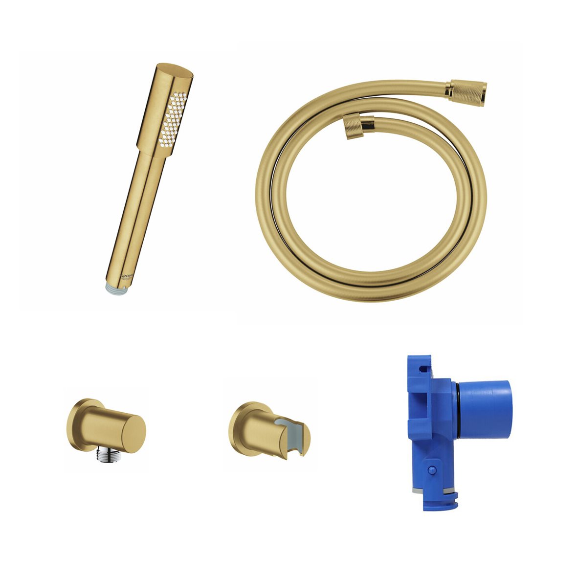 GROHE Sena Stick suihkusetti paketti seinäliittimellä brushed cool sunrise 6,5 l/min