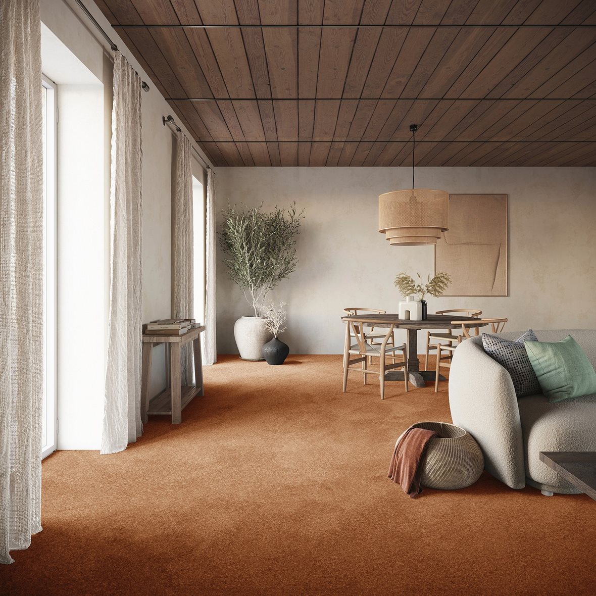 Olohuone, Retro, Belakos Maison, Belakos Maison kokolattiamatto 82 leveys 4 m