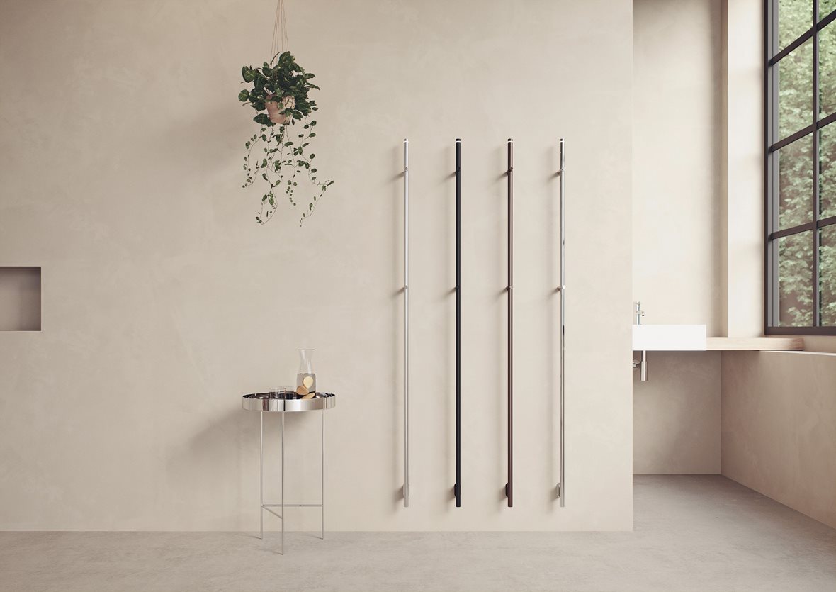 Nordhem Nidingen, Nordhem Nidingen sähköinen pyyhekuivain vakiolämpötilalla 8,5x170 cm kromi 25W, Nordhem Nidingen sähköinen pyyhekuivain vakiolämpötilalla 8,5x170 cm ruostumaton teräs 25W, Nordhem Nidingen sähköinen pyyhekuivain vakiolämpötilalla 8,5x170 cm mattamusta 25W, Nordhem Nidingen sähköinen pyyhekuivain vakiolämpötilalla 8,5x170 cm pronssi 25W