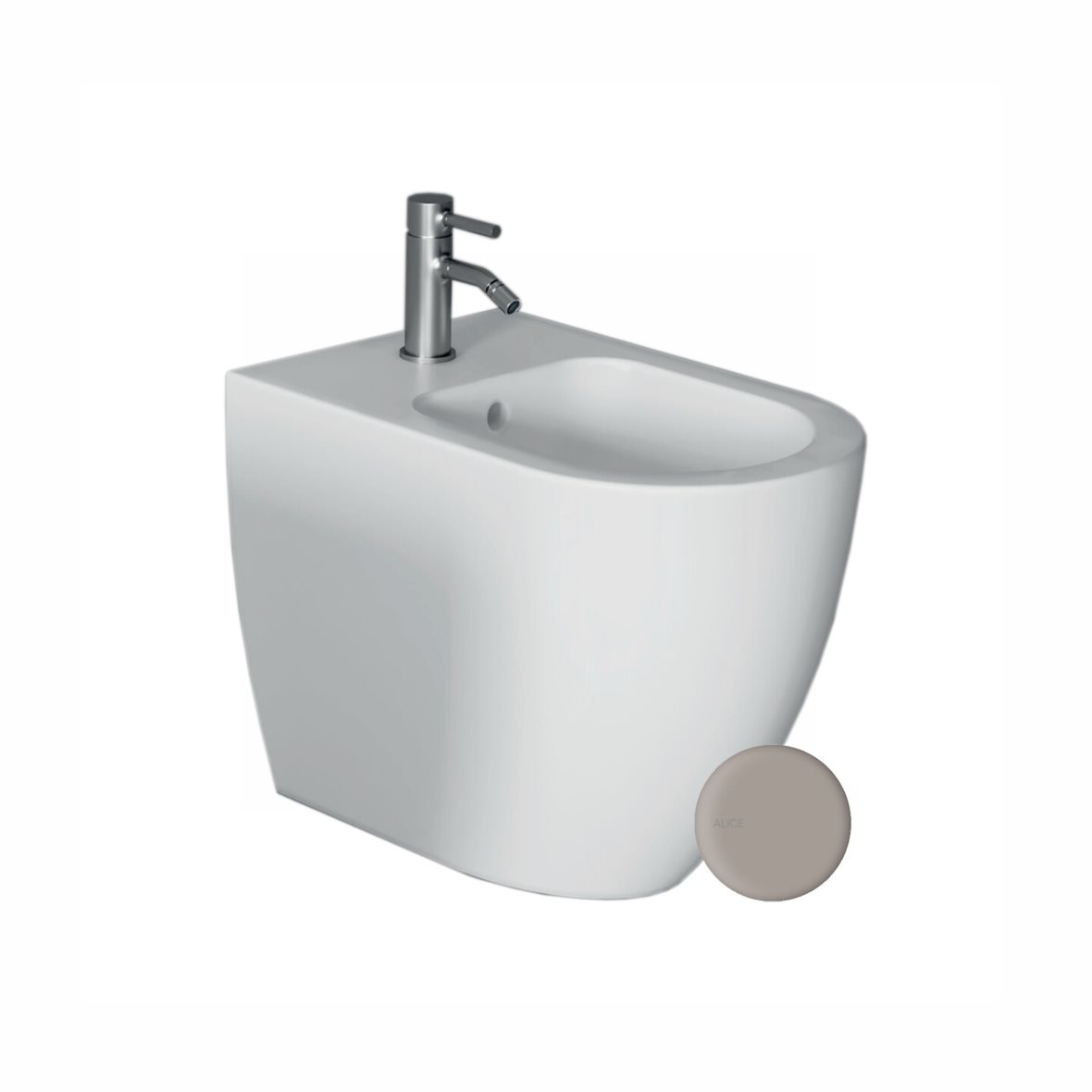 Alice Ceramica FORM pesuistuin lattiaan harmaa