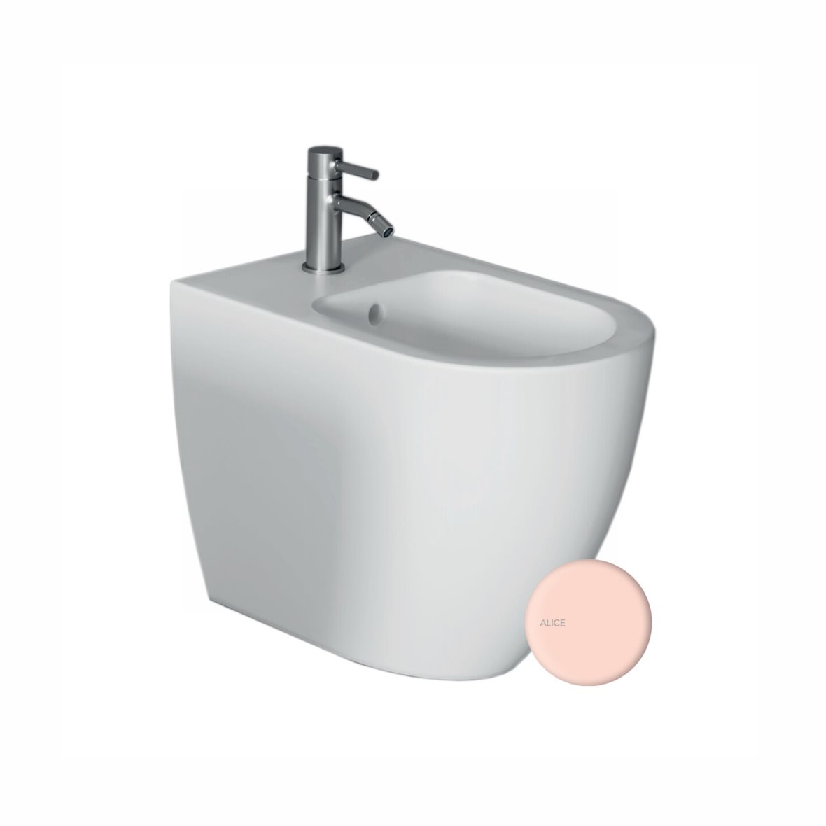 Alice Ceramica FORM pesuistuin lattiaan rosa