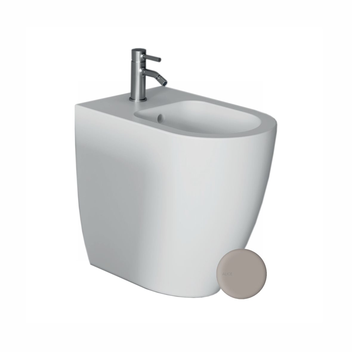 Alice Ceramica FORM pesuistuin lattiaan korkea harmaa