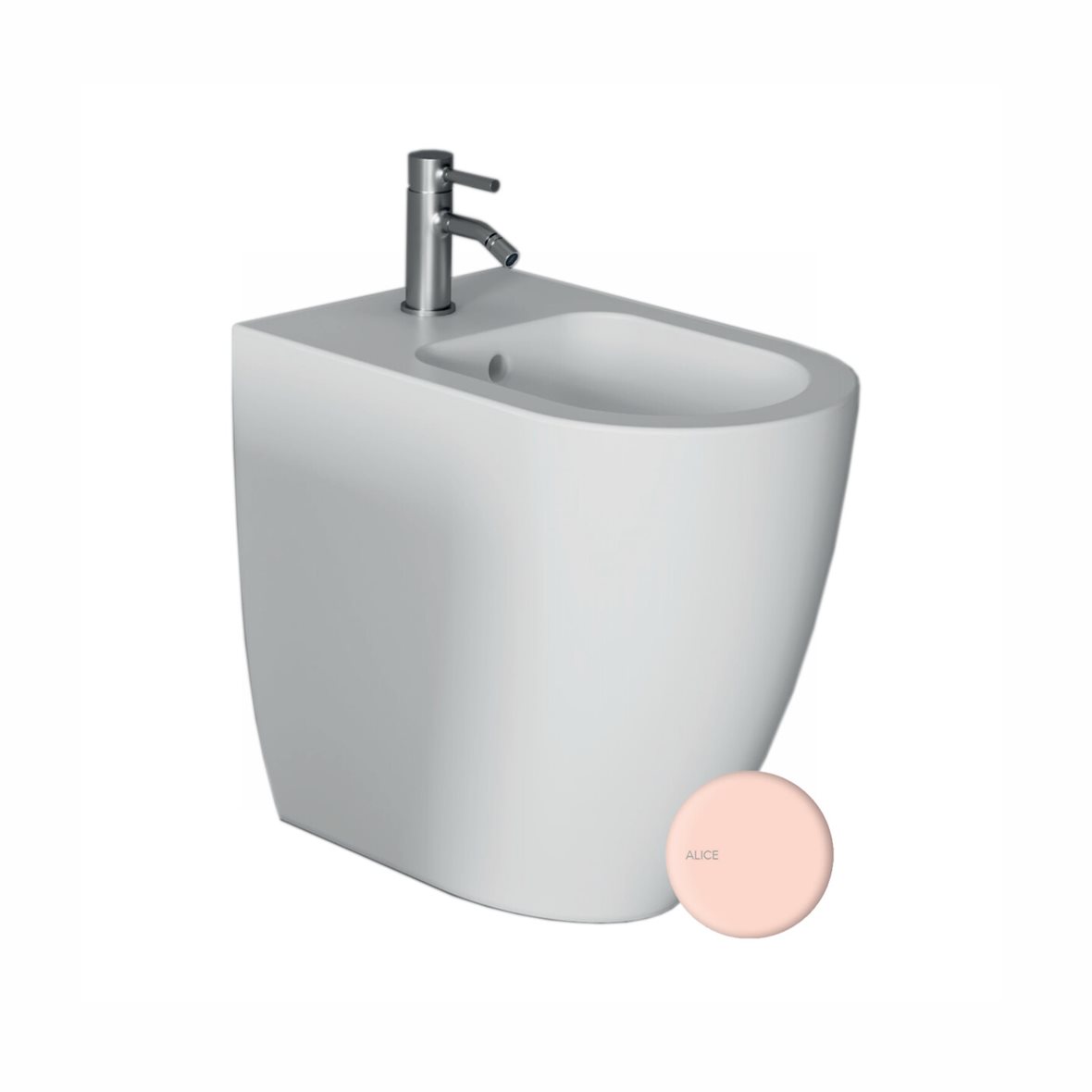 Alice Ceramica FORM pesuistuin lattiaan korkea rosa