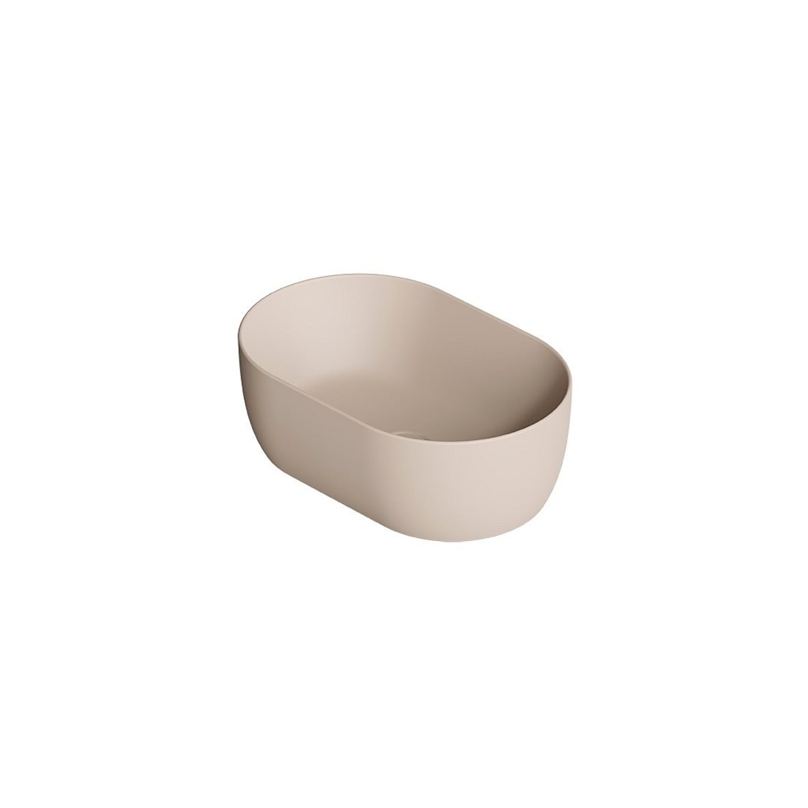Alice Ceramica UNICA malja-allas 55X36X17 cm hiekka posliini matta beige