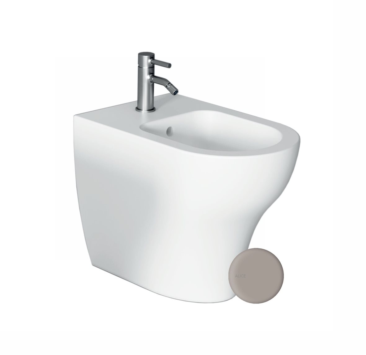 Alice Ceramica UNICA pesuistuin lattiaan harmaa