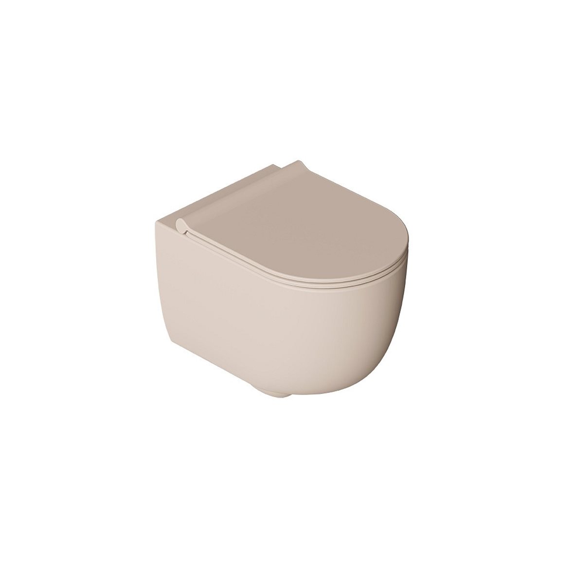 Alice Ceramica UNICA WC-istuin seinään 500 rimless hiekka