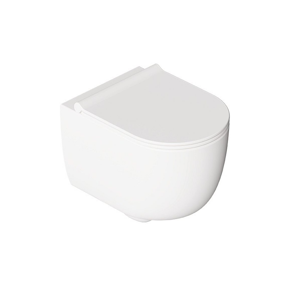 Alice Ceramica UNICA WC-istuin seinään 500 rimless Aliflush kiiltävä valkoinen