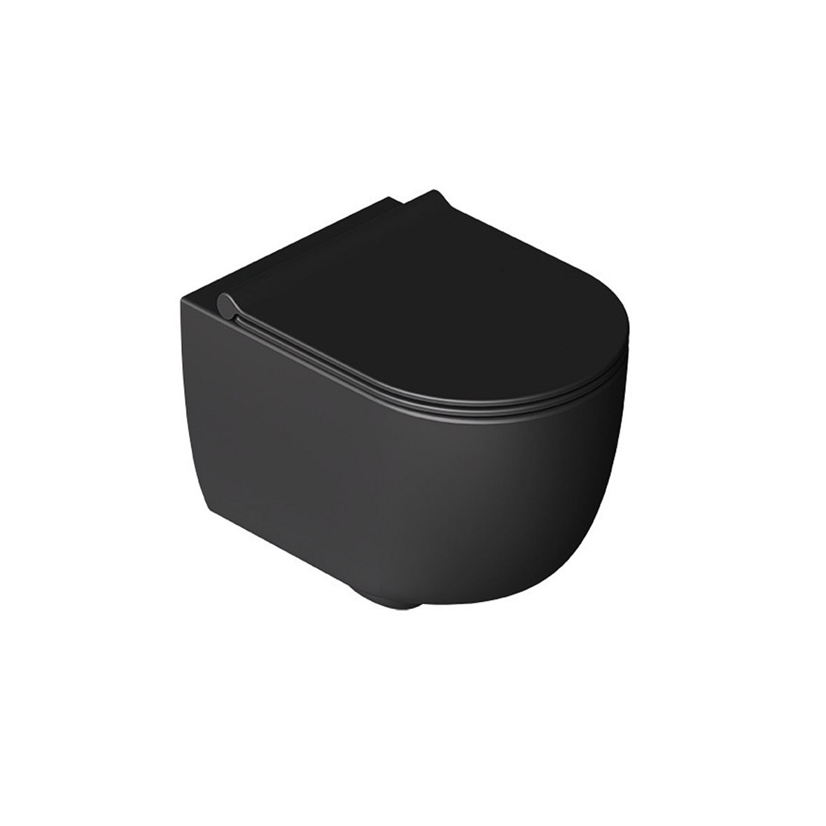 Alice Ceramica UNICA WC-istuin seinään 500 rimless Aliflush mattamusta