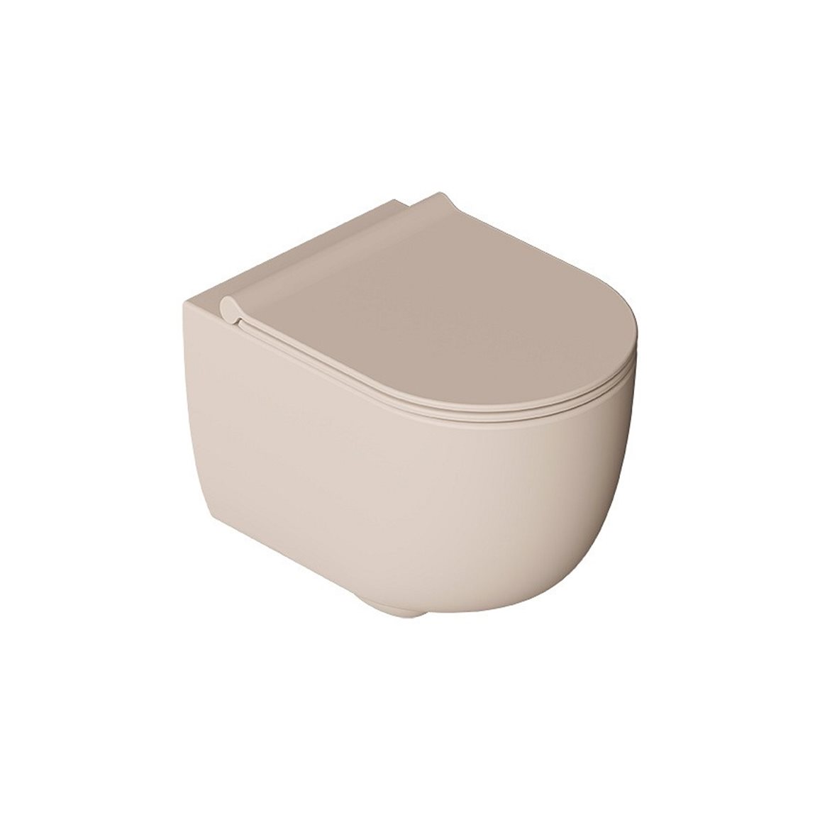 Alice Ceramica UNICA WC-istuin seinään 500 rimless Aliflush hiekka